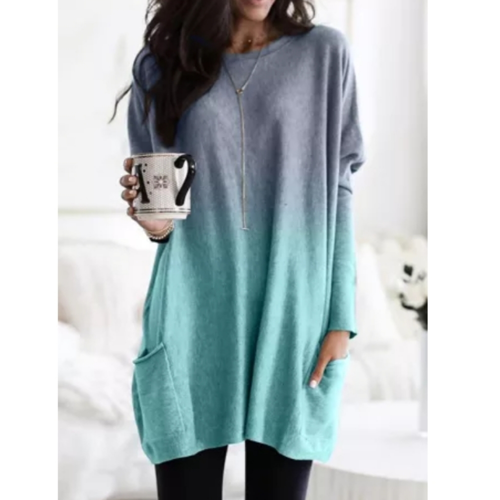 💙New boutique ombre tunic - Picture 3 of 12